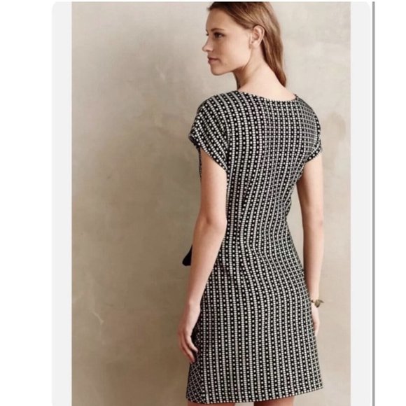 Anthropologie Saturday Sunday Isabel Bow Tie Black Dress - Picture 2 of 15